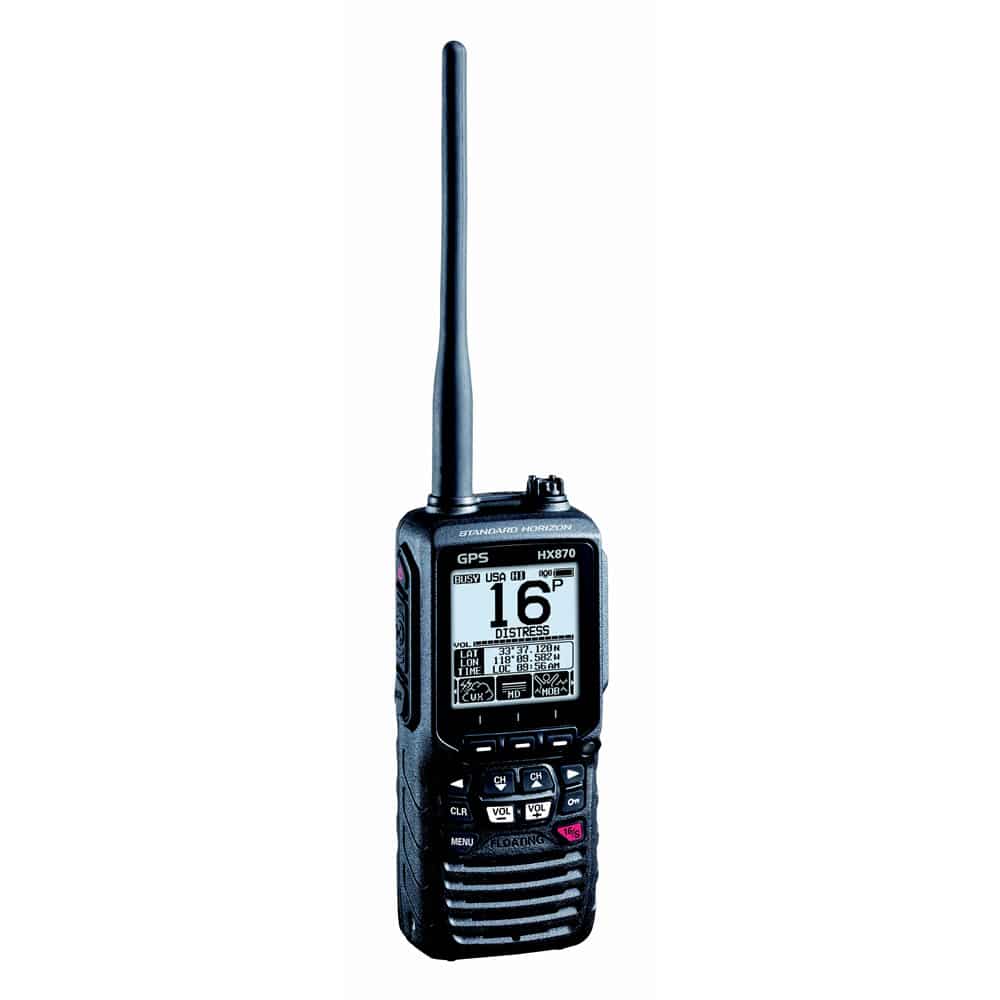 Standard Horizon HX870 Floating 6 Watt Handheld VHF with internal GPS ...