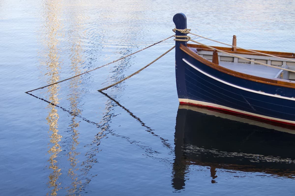 Anchored Boat